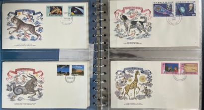 [Philately]. [First day]. 4 ALBUMS of world...