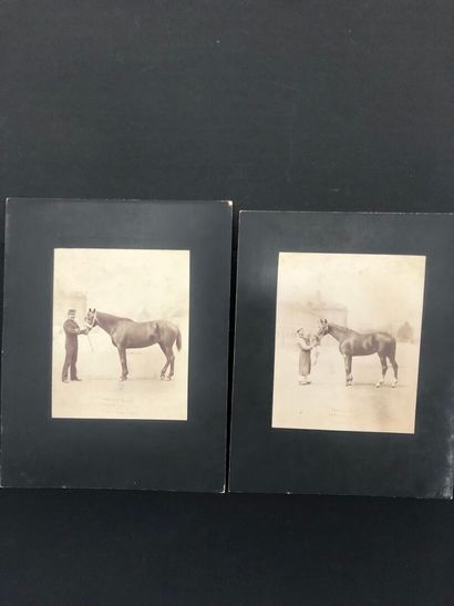 [Militaria]. LOT of two 19th century photographs...