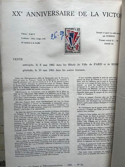 [Philately]. 2 CLASTERS of used and mint...