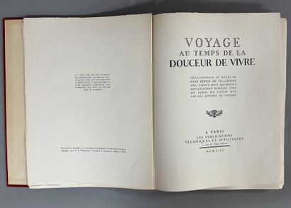 [Paris]. René HERON de VILLEFOSSE.
Voyage...