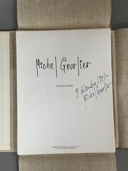 GOURLIER (Michel). 
40 unpublished drawings....