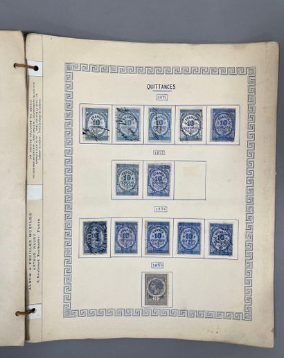 [Philately]. SET of used French revenue stamps....