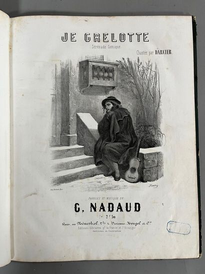 [Musique]. [Partitions]. [Chanson].
Gustave...
