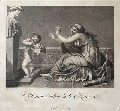 D'après Pierre Paul PRUD'HON (1758-1823).
L'amour...