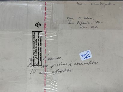 [Justice]. Quatre encres - XIXe siècle. 
École...