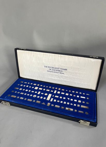 COLLECTION coffret timbres en argent sterling.
