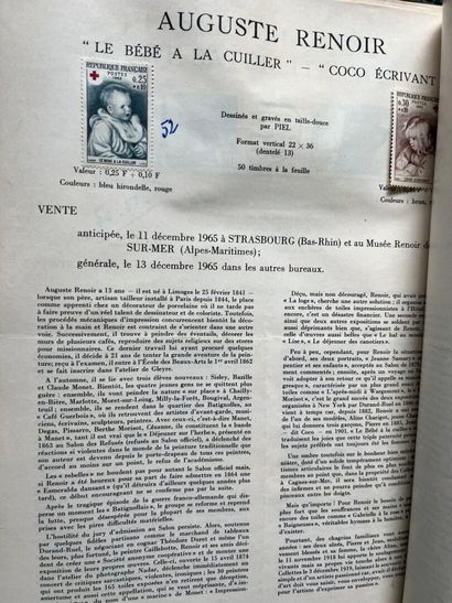 [Philately]. 2 CLASTERS of used and mint...