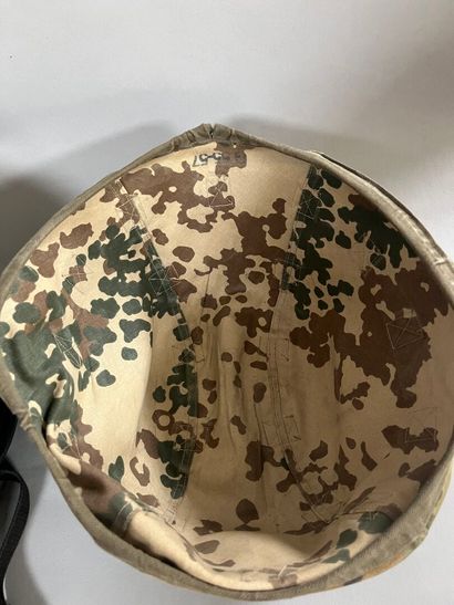 [Militaria]. LOT of HELMETS :
- 1 marked...