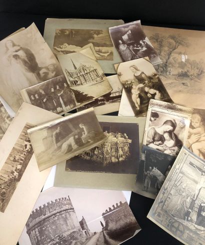 LOT of various 19th-century photographs on...