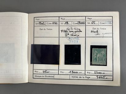 [Philately]. [Paris]. CARNET 12 pages of...