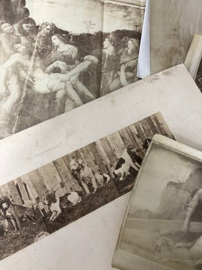LOT of various 19th-century photographs on...