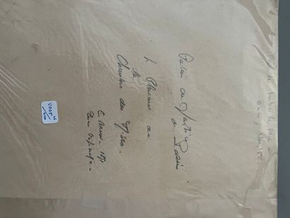 [Justice]. Six encres du XIXe siècle. 
École...