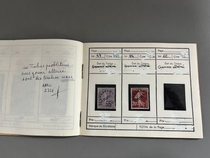 [Philately]. [Paris]. CARNET 12 pages of...