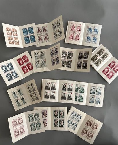 [Philately]. LOT of 13 new French Red Cross...