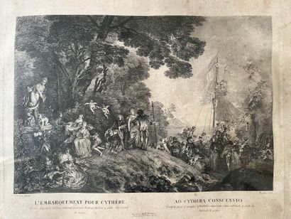 D'après WATTEAU Antoine (1684 1721).
L'Embarquement...