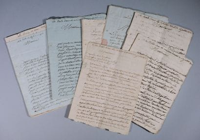 GIRONDE. Ensemble de 27 lettres autographes...