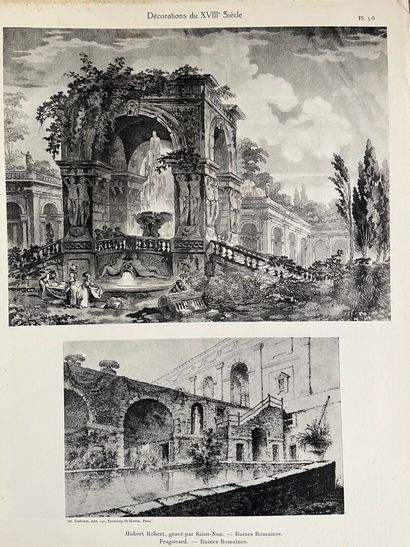 [PLANCHES D'ART DECORATIF].
LOT de quatre...