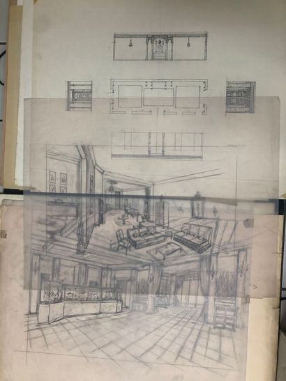 Edmond SOUSSA (1898-1989) décorateur et d'après...