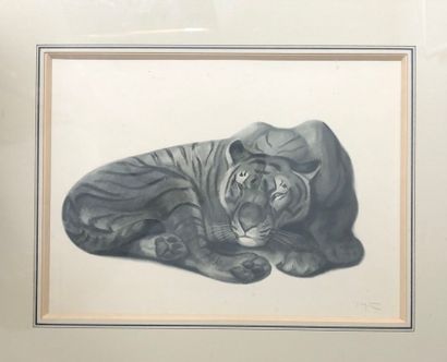 D'après Georges Lucien GUYOT (1885-1973)
Panthère,...