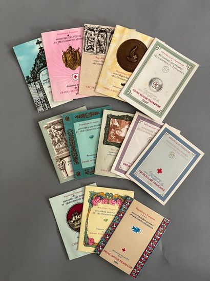 [Philately]. LOT of 13 new French Red Cross...