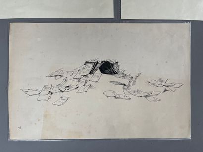 [Justice]. Quatre encres - XIXe siècle. 
D'après...