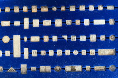 COLLECTION coffret timbres en argent sterling.
