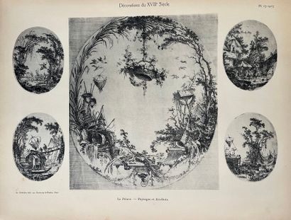 [PLANCHES D'ART DECORATIF].
LOT de quatre...