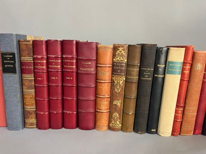 [Manette]. [Talleyrand]. Lot of books including:
Approximately...