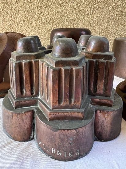 Set of five copper molds, late 19th century
Some...