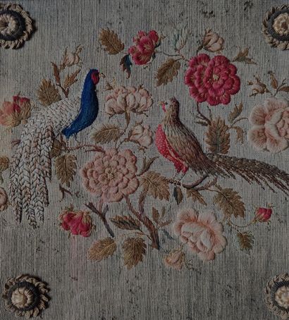 French school, 19th century
Couple of pheasants
Petit...