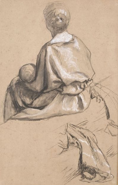 French school, late 19th century 
Seated...