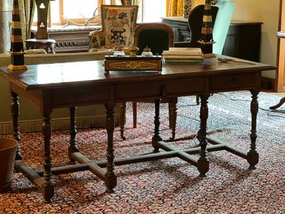 Large Louis XIV-style flat desk
Resting on...