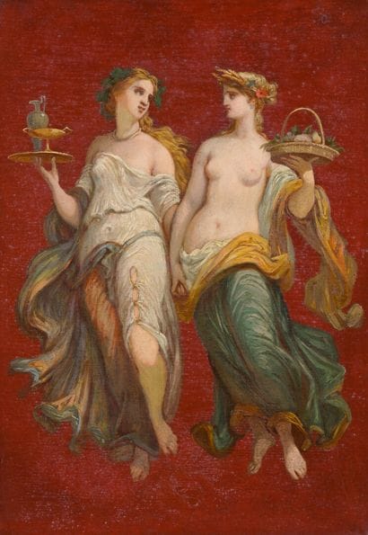 A.OURY, 19th century
Summer and autumn holding...