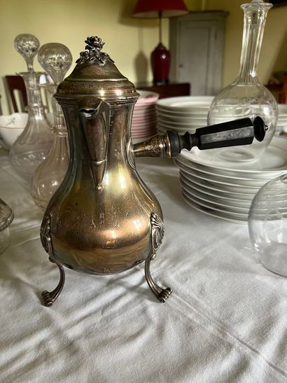 Minerve hallmarked silver coffee pot with...