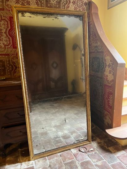Louis XVI period molded and carved wood trumeau.
H....