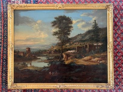 Attributed to Christian Georg SCHUT (1715-1791)
Landscape...