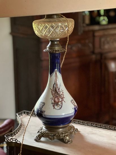 Napoleon III period polychrome earthenware...