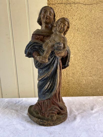 FRANCE circa 1700
Virgin and Child
High relief...