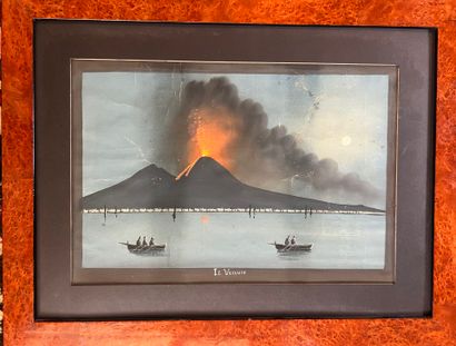 NAPOLITAN SCHOOL, 19th century
Eruption of...