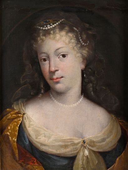FLEMISH SCHOOL, circa 1660
Portrait of a...
