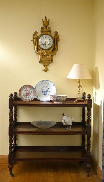 Victorian mahogany and mahogany veneer sideboard...