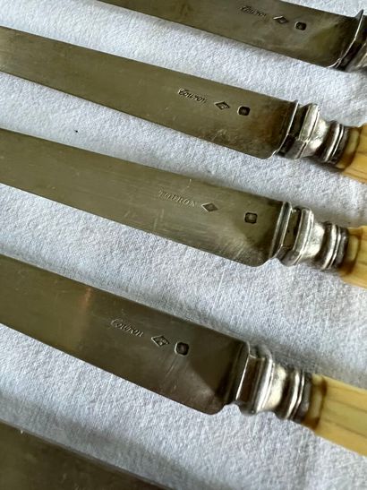 TOURON
Suite of eleven Minerve hallmarked...
