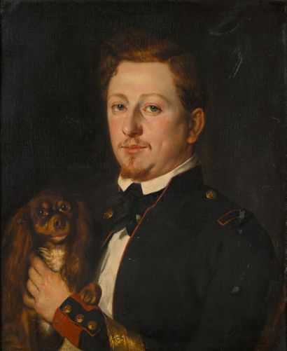 French school circa 1880
Portrait of a man...