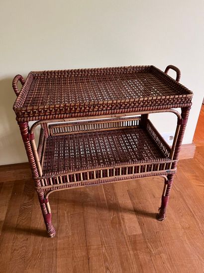 Wicker side table circa 1900