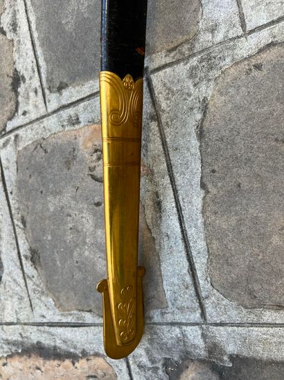 British naval officer's saber. Stingray-covered...