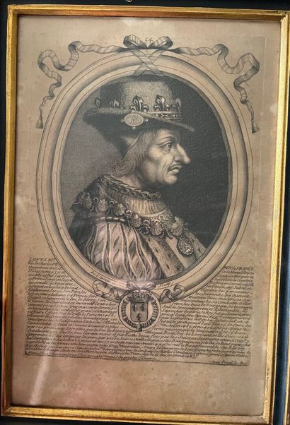 After Bertrand, 18th century
Suite of portraits...