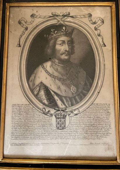 After Bertrand, 18th century
Suite of portraits...