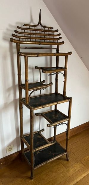 Bamboo shelf in the Chinese style, 19th century
H....