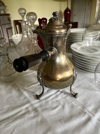 Minerve hallmarked silver coffee pot with...