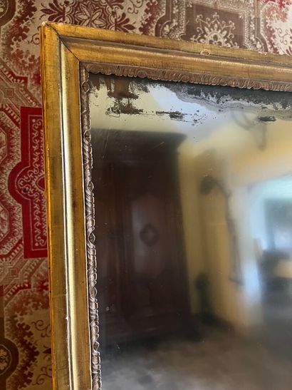 Louis XVI period molded and carved wood trumeau.
H....
